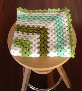 crochet granny square blanket