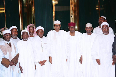 1a7 Photos: Pres, Buhari receives in audience the Council of Abuja Imams