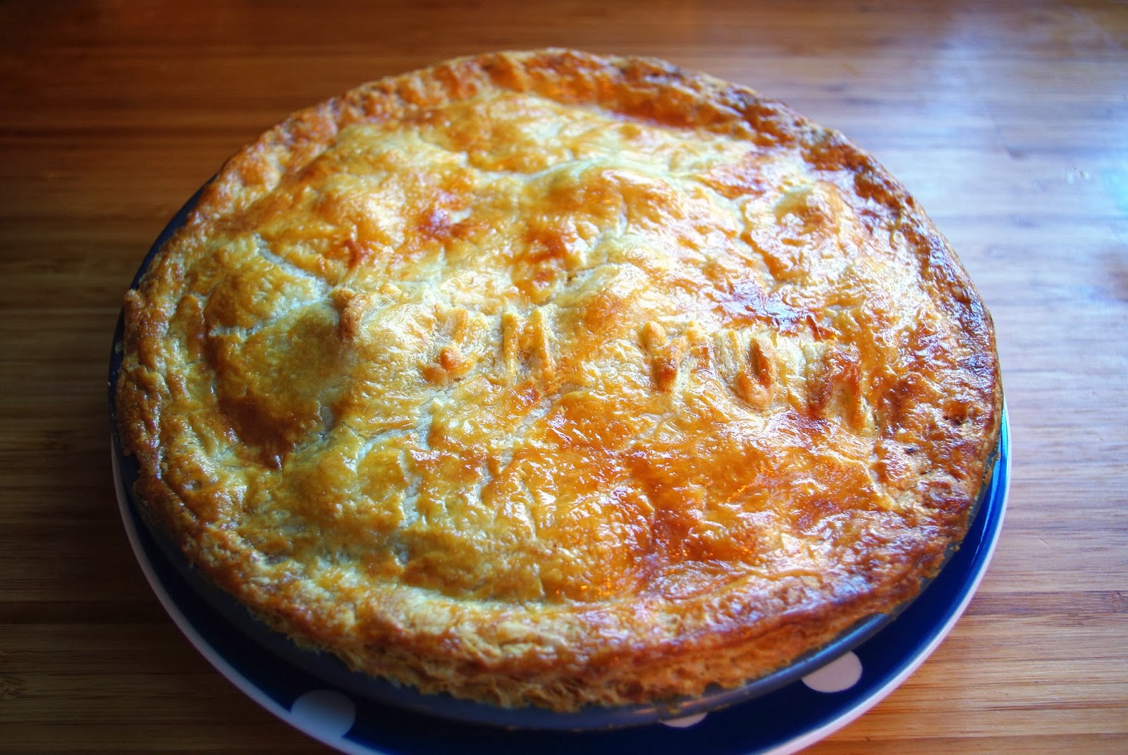 Tadpegs Dished up Salmon and Broccoli Pie