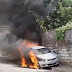 Carro da Record é incendiado por bandidos em Vitória