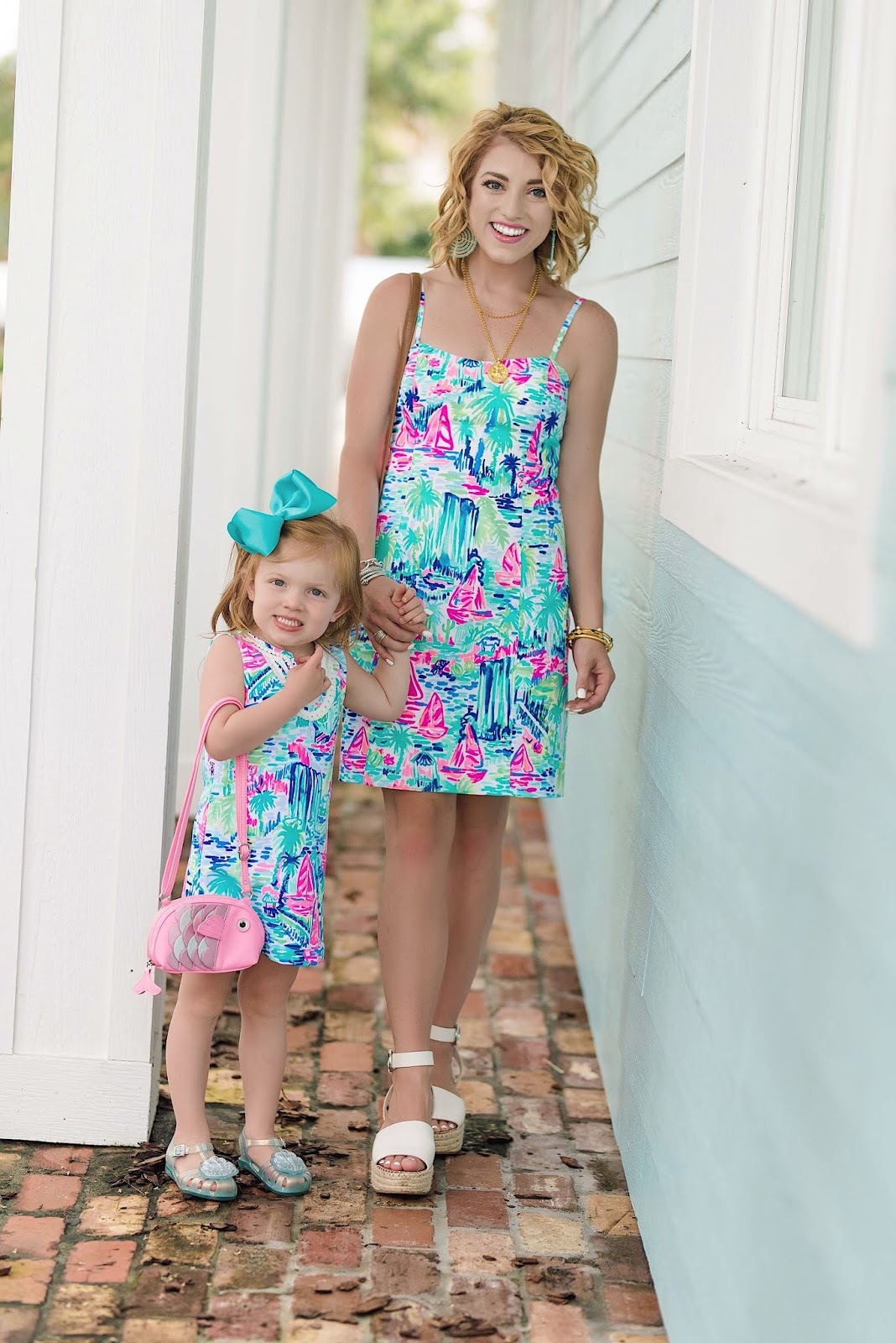 Mommy and Me in Lilly Pulitzer - Multi Salt in the Air - Something Delightful Blog