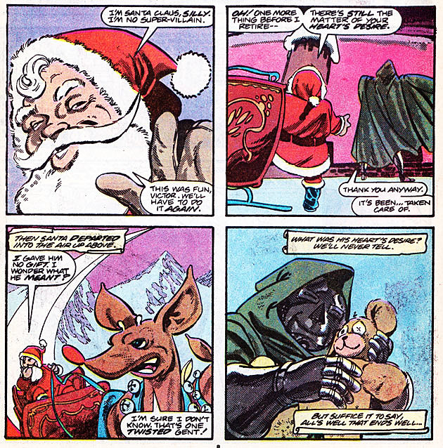 Dr Doom ternyata pernah menggantikan Santa membagikan hadiah