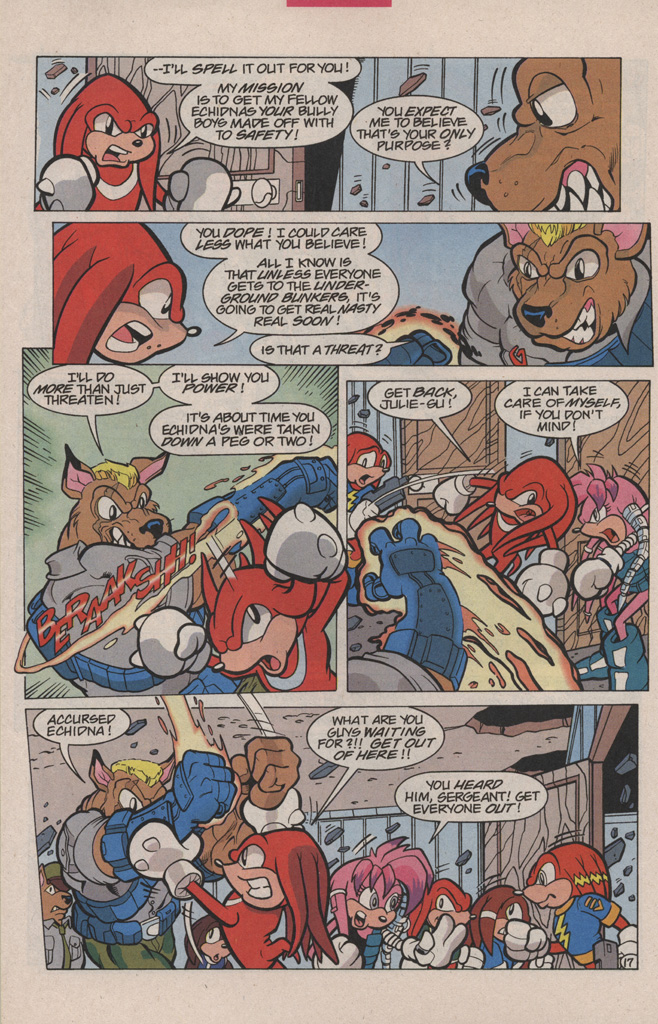 Read online Knuckles the Echidna comic -  Issue #6 - 24