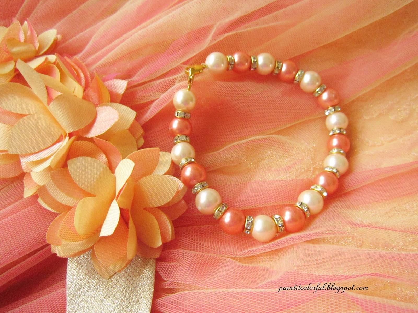Simple pearl bracelet tutorial A little love everyday!