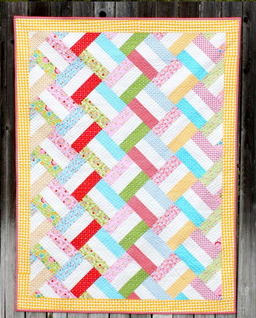 Quilting Land Baby Basket Strip Quilt