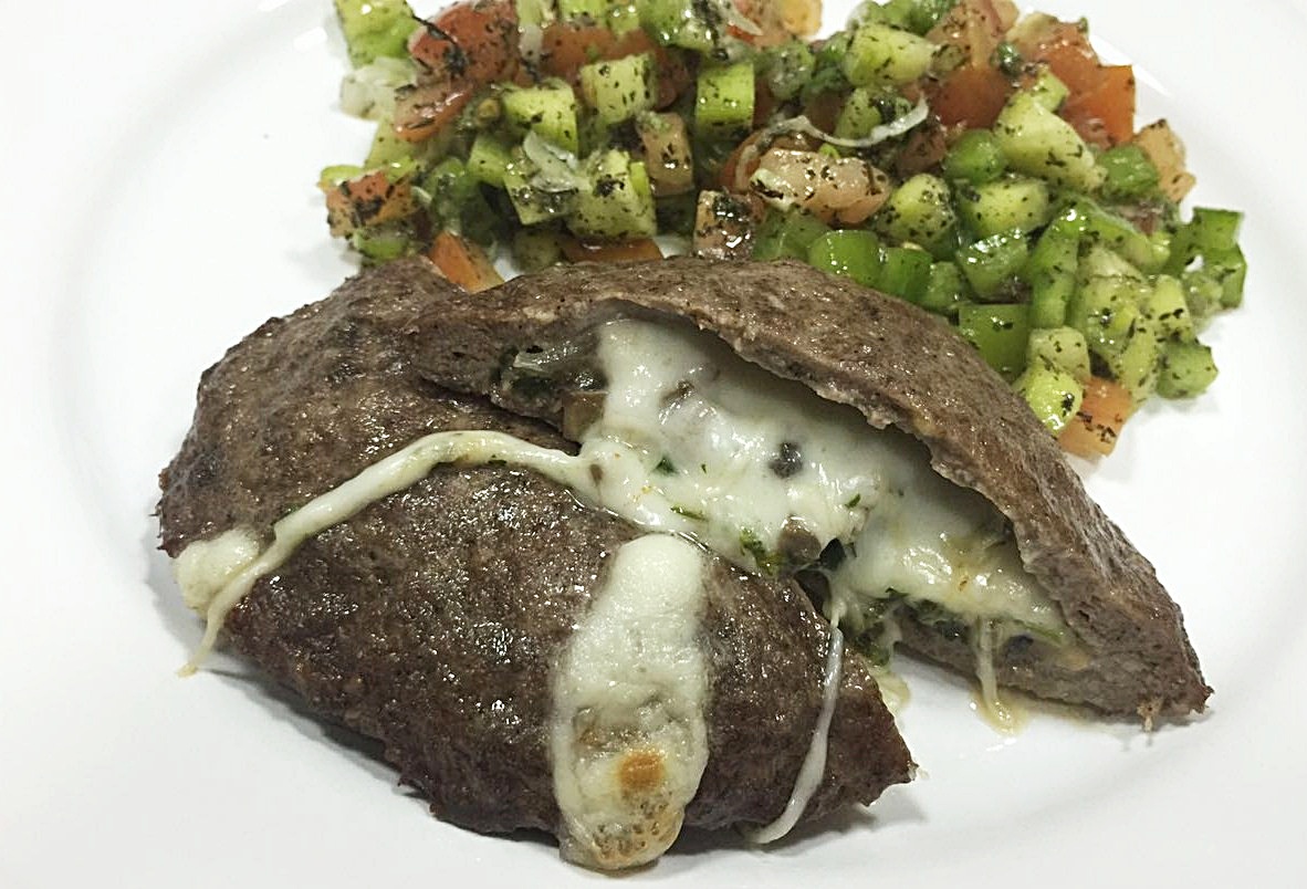 Maryam's Culinary Wonders 956. Kebab Maajooqa Mushroom and Cheese