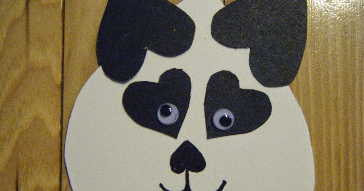 Ideas For Early Childhood: Valentine's Panda Bear Craft