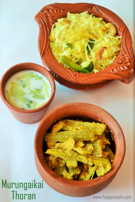 Murungakkai Thoran Recipe Drumstick Kootu Drumstick thoran Happy