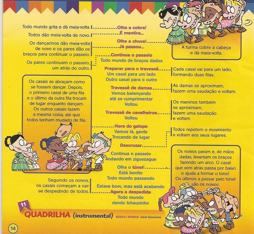Festa Junina Marcações para quadrilha com explicação SÓ ESCOLA Festa Junina Marcações para quadrilha com explicação SÓ ESCOLA