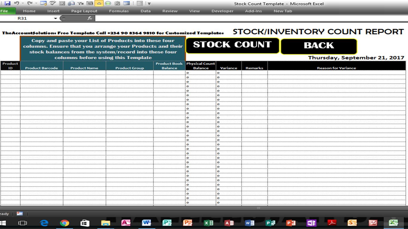 How To Count Stock Inventory With A Bar Code Scanner On Excel