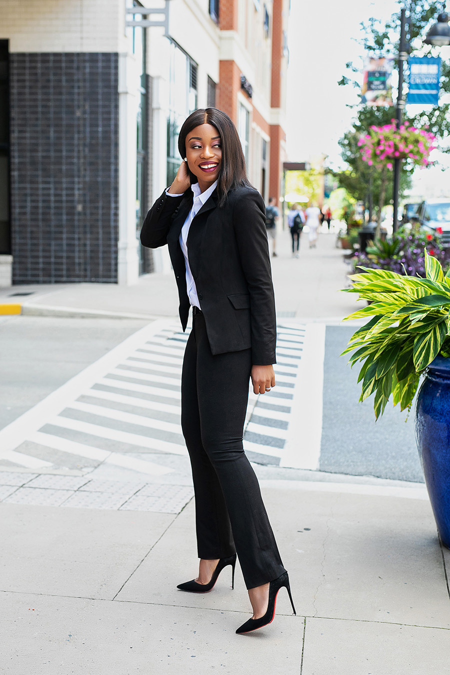 2 Simple Ways To Style Black Pants For Work JADOREFASHION
