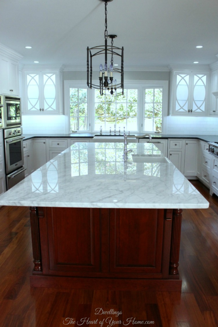 marble and soapstone kitchen