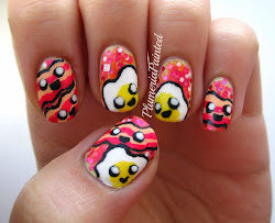 bacon eggs nail plumeriapainted nails egg