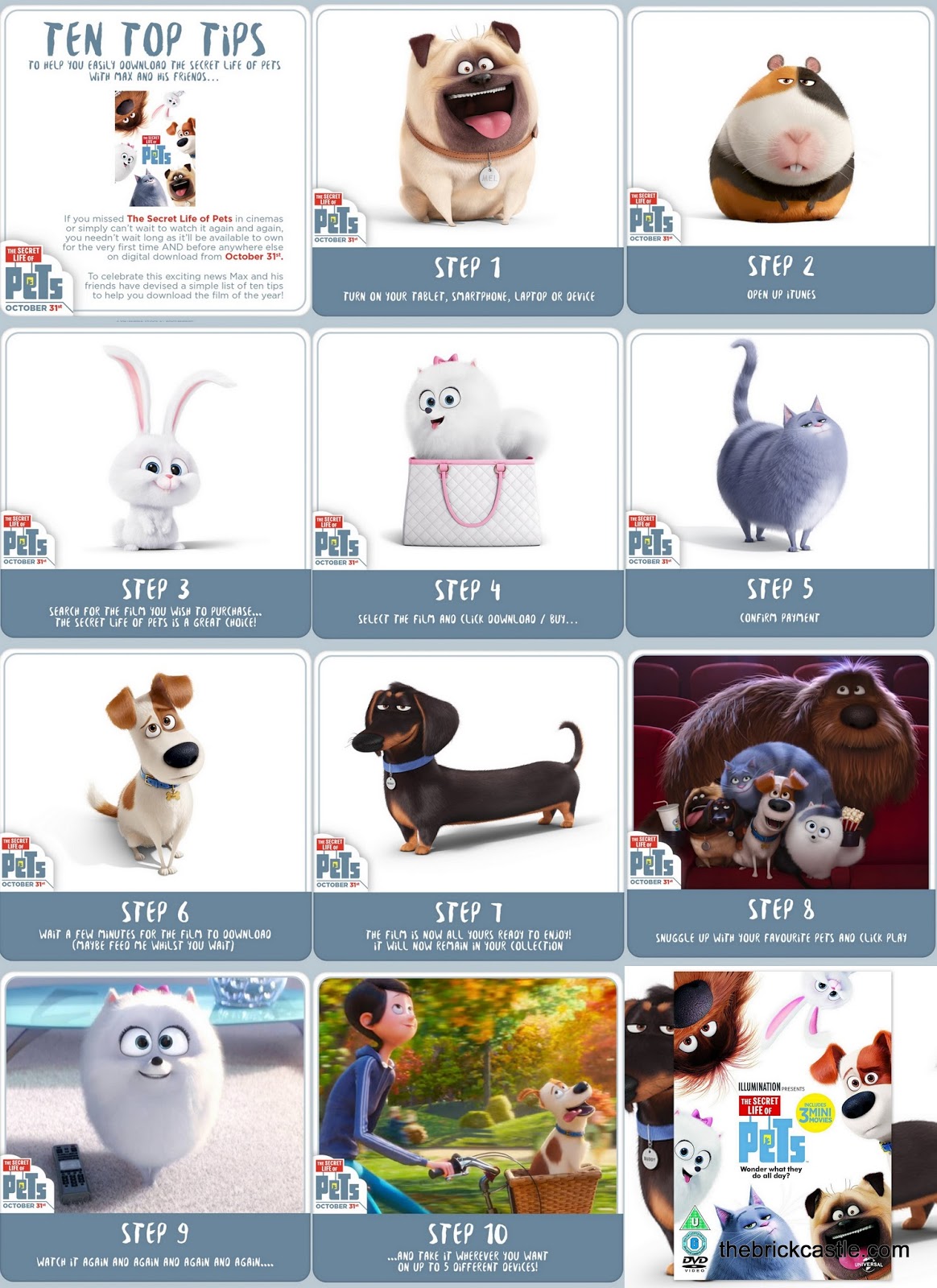 The Brick Castle: The Secret Life Of Pets Movie Review and Digital ...