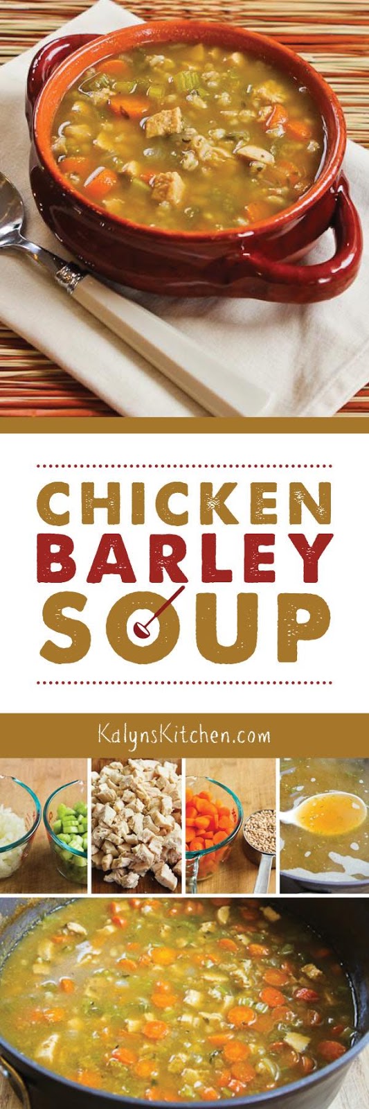 Chicken Barley Soup Kalyn's Kitchen