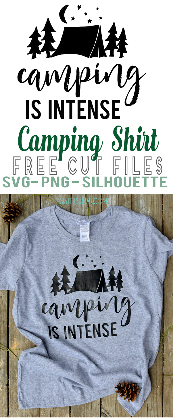 DIY Crafty Camping shirt for summer camps and summer vacation using heat transfer vinyl or printable heat transfer paper!!