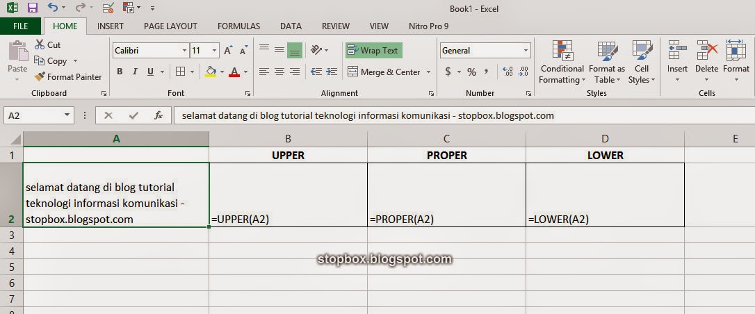 Cara Mengubah Huruf Besar dan Kecil di MS Excel