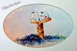 watercolor hayes roseann country mailbox