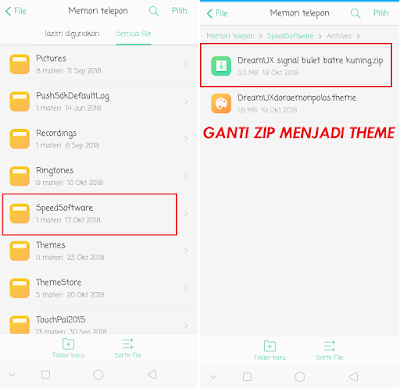 Cara Mengganti Ikon Signal, Batre, dan Navigasi Android Dengan Mudah Tanpa Root