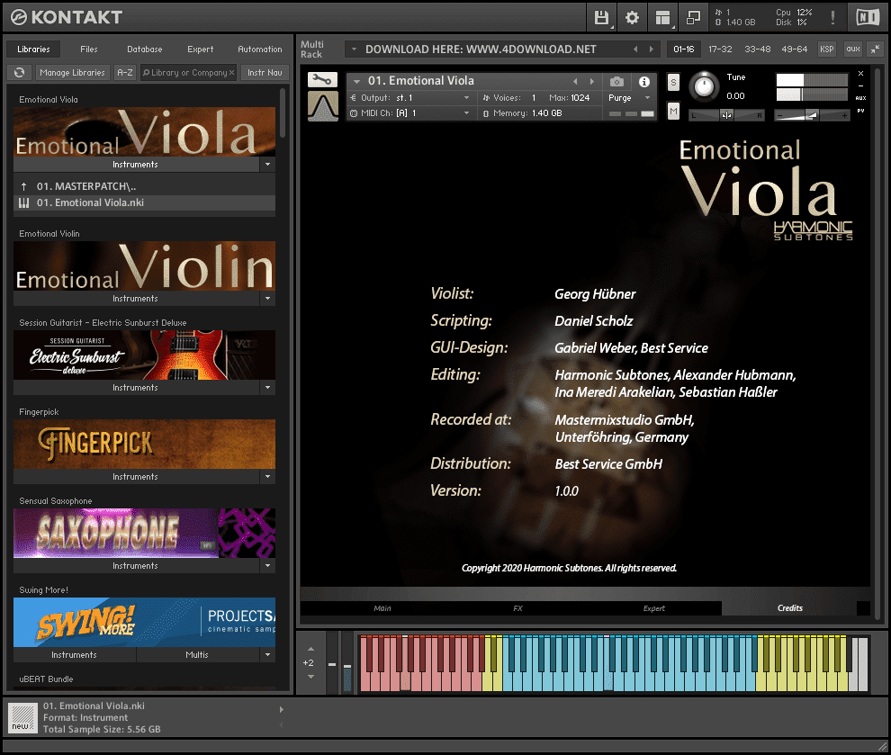 Best Service Emotional Viola KONTAKT Library Free download