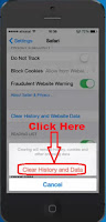 how to clear search history on safari on iphone