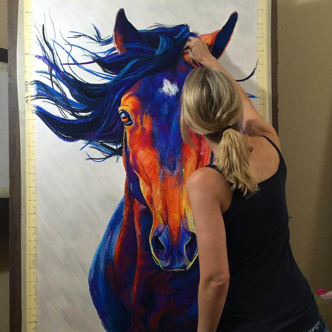 Chalk Pastel Drawings Animals