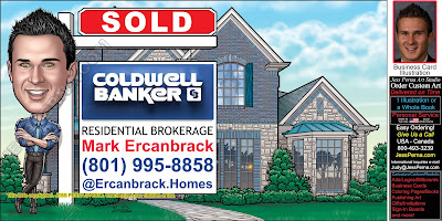 Coldwell Banker House Sold Sign Business Card 