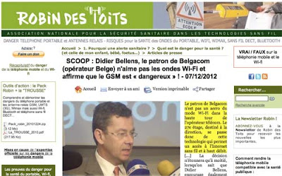 Jefe de las telecomunicaciones belga elimina el Wi-Fi y dice que las señales de telefonía móvil son peligrosas