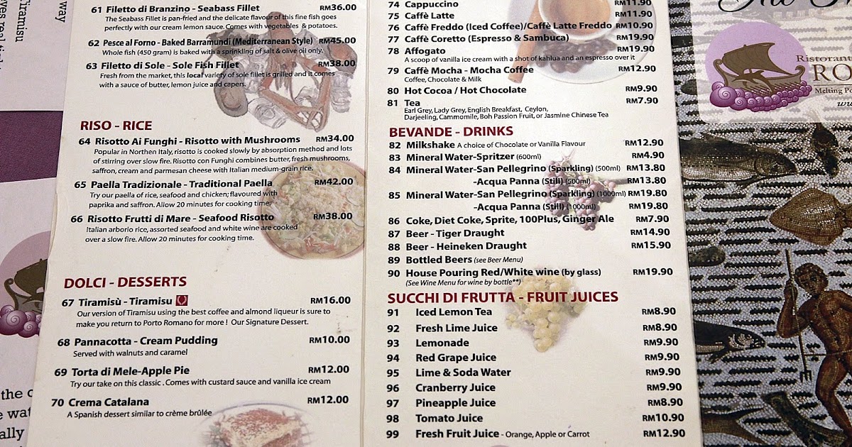 Porto Romano Ttdi Menu Our Location Porto Romano _