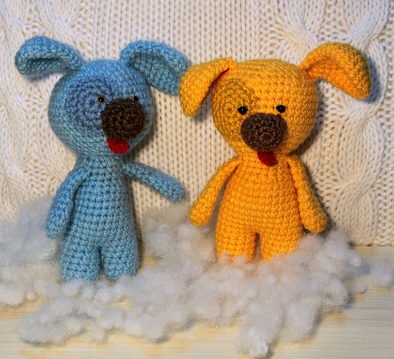 Собачки амигуруми игрушки крючком