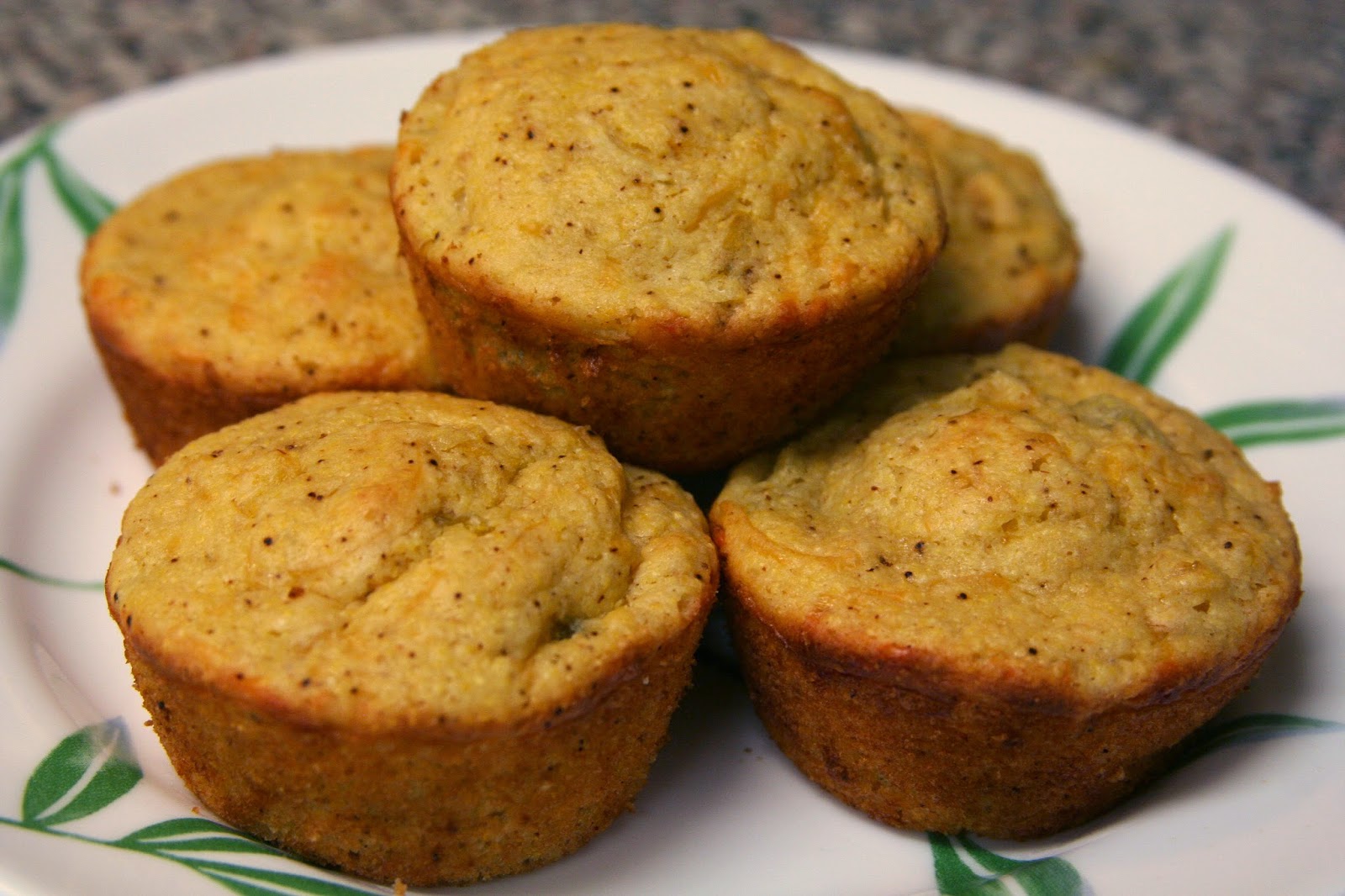 Culturally Confused Cheddar Green Chile Cornbread Muffins