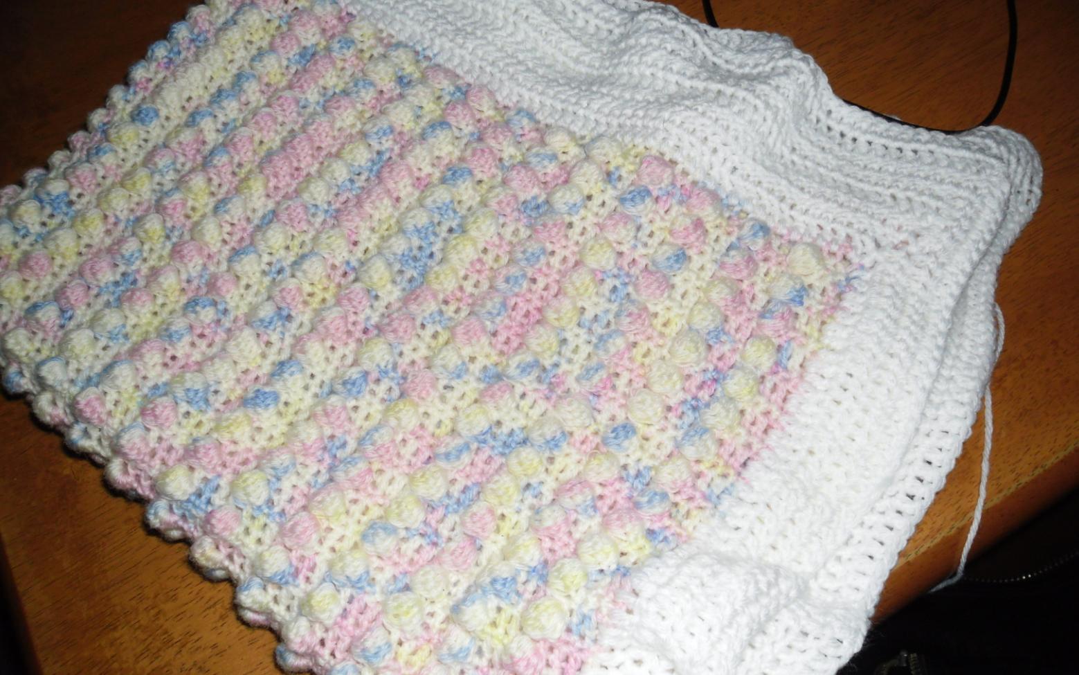 Blooming Lovely Finished Object Popcorn Baby Blanket