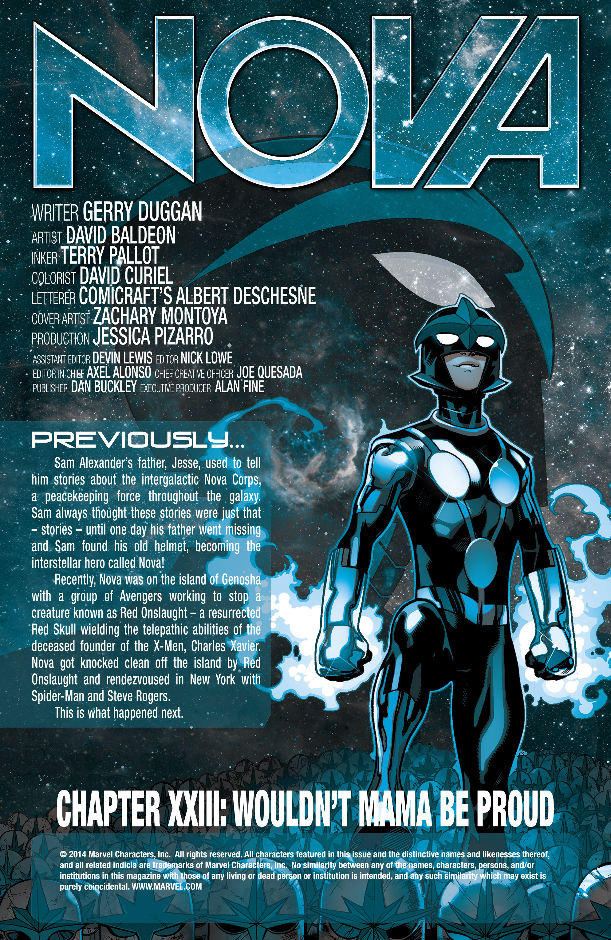 Read online Nova (2013) comic -  Issue #23 - 2