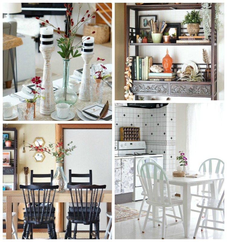Dining room decor tips for renters and small space dwellers. Make your space glam and fabulous!
