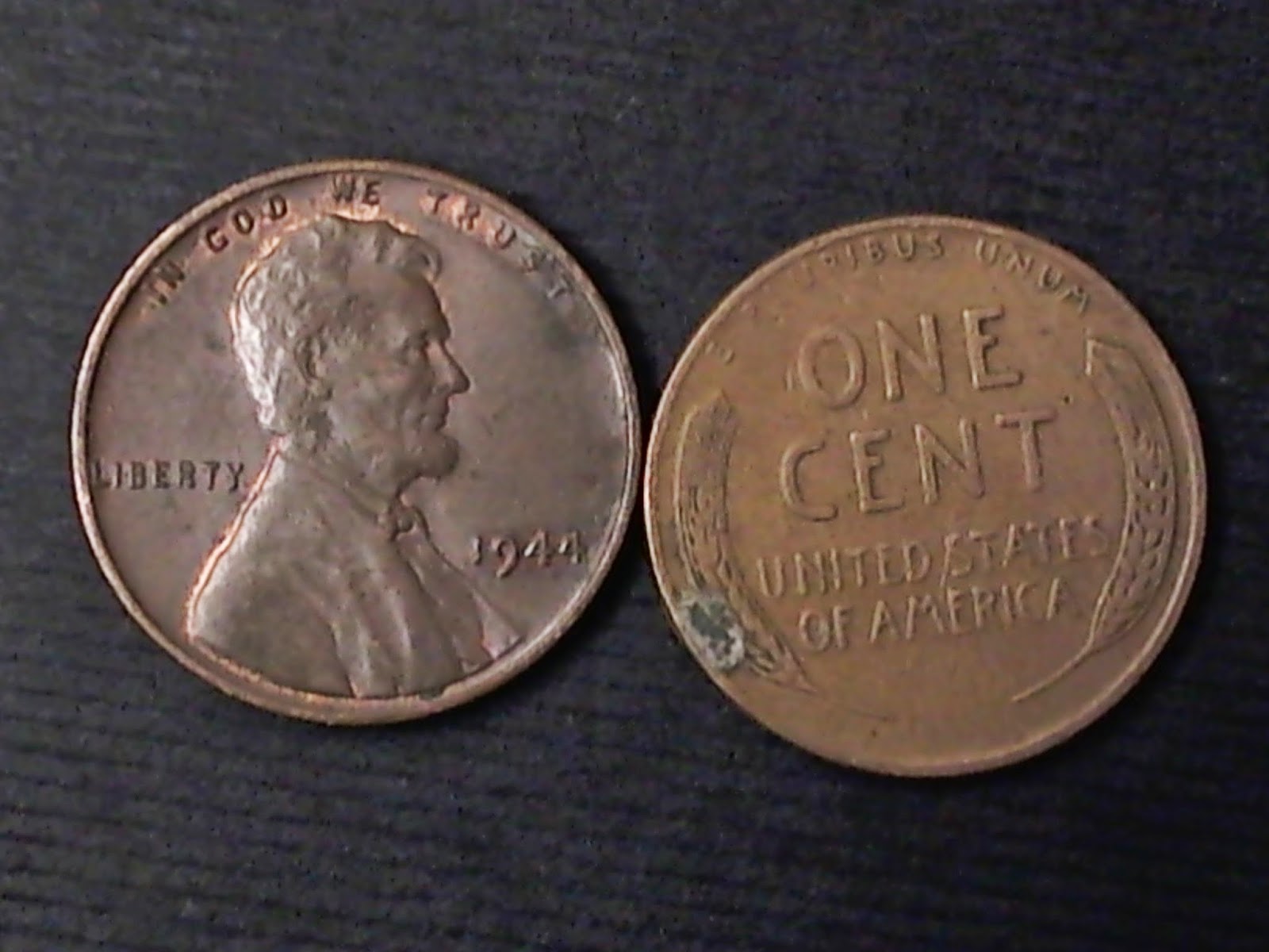 Coins and Stanps that I collect: 1944 Copper Wheat Penny