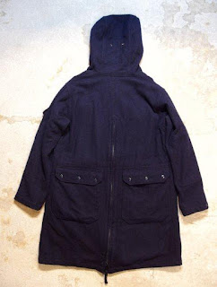 Engineered Garments "Over Parka in Dk.Navy 16oz Wool Flannel" Fall/Winter 2015 SUNRISE MARKET