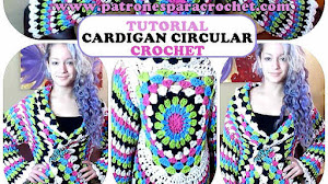 Cómo tejer Cardigan Circular a Crochet / Video Tutorial (Español - English)