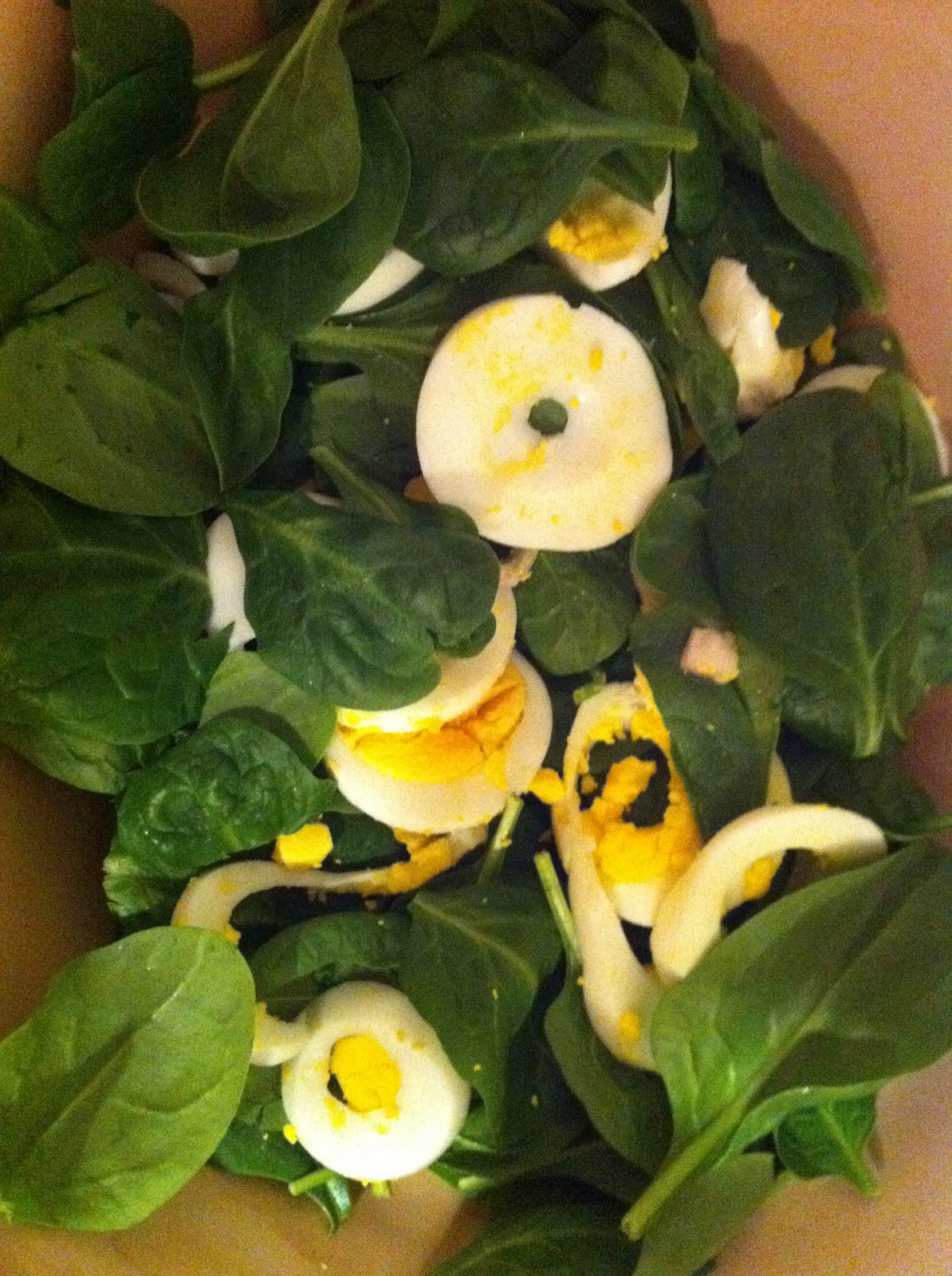 Magnolia Cooks Spinach Salad with BaconShallot Vinaigrette