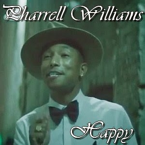 Pharrell Williams - Happy lyric and chords, letra y acordes de guitarra y piano