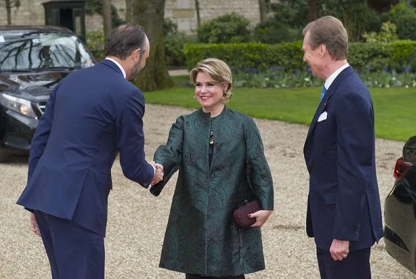 Grand Duke Henri, Grand Duchess Maria Teresa and Princess Alexandra visited Paris City Hall and met with Mayor of Paris Anne Hidalgo