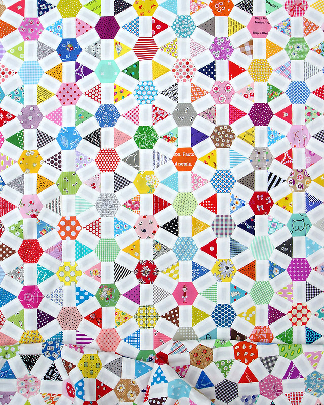 Wagon Wheel Quilt An English Paper Piecing Project Part 3 Red