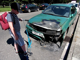 car fire destroyed writeoff