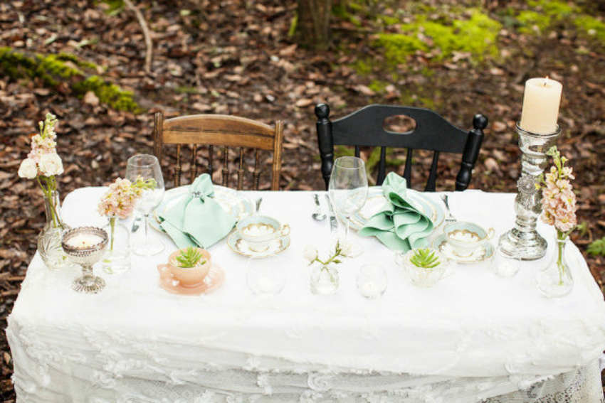 Blue Lily Event Planning Mint and Coral Wedding Shoot...