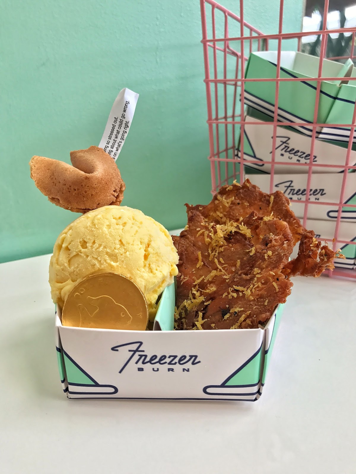 What Mary Loves Freezer Burn's Latest Flavor Lemon Chicken Ice Cream