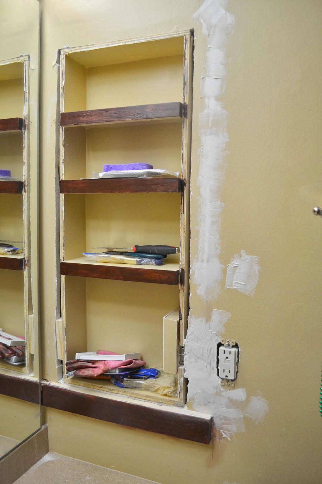 Make It Mommy Between The Studs Storage Adding More Storage to the