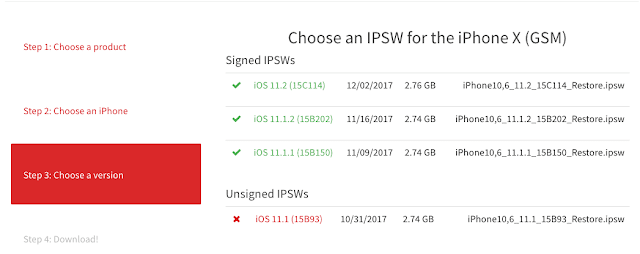 كيفية الرجوع أو التحديث إلى نظام التشغيل iOS 11.1.2