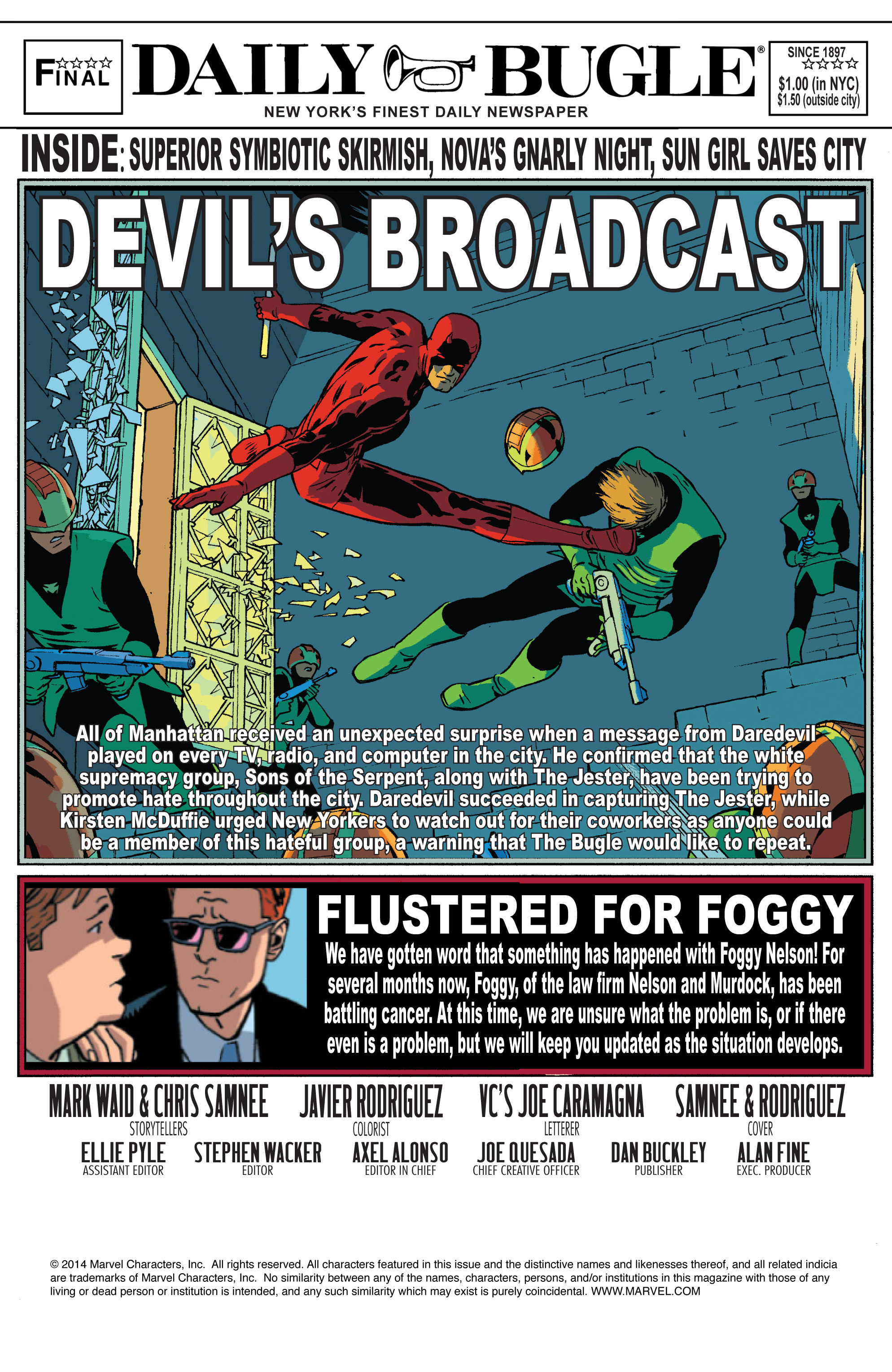 Read online Daredevil (2011) comic -  Issue #35 - 2
