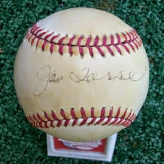 My souvenir signed baseball from Joe Torre