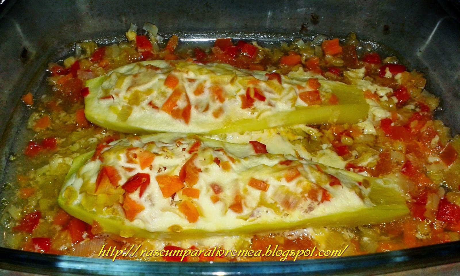 Rascumparati vremea Dovlecei umpluti cu legume (bebe 10 luni)