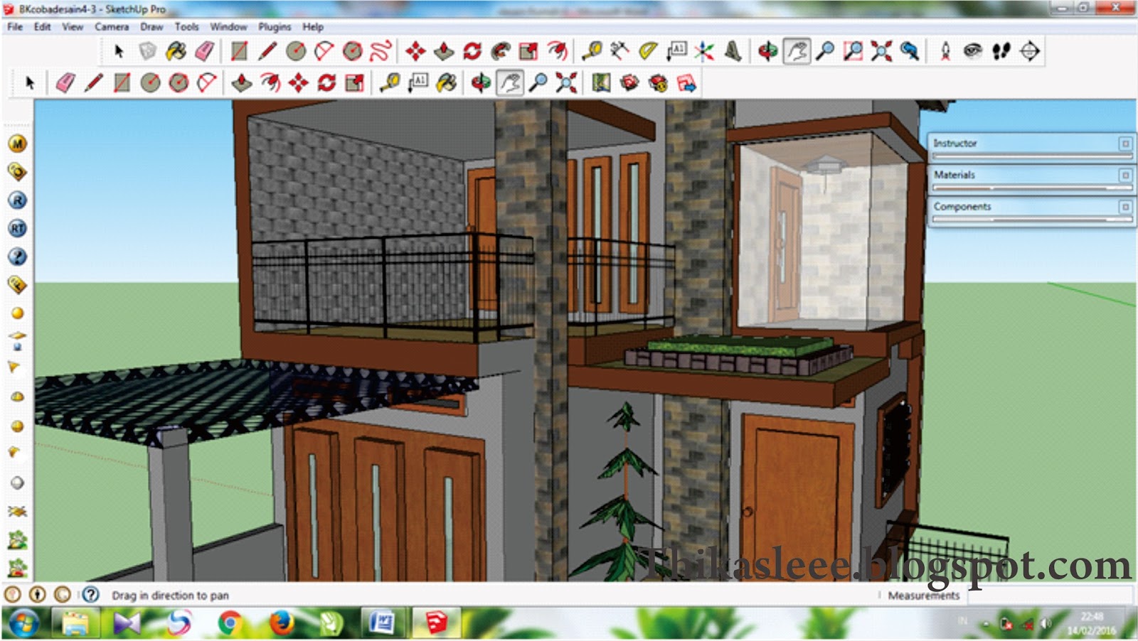 Desain Rumah Minimalis Sketchup | Homkonsep